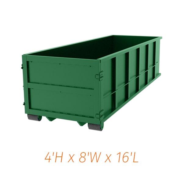 our pricing for fifteen-yard dumpster rentals varies based on location and rental period